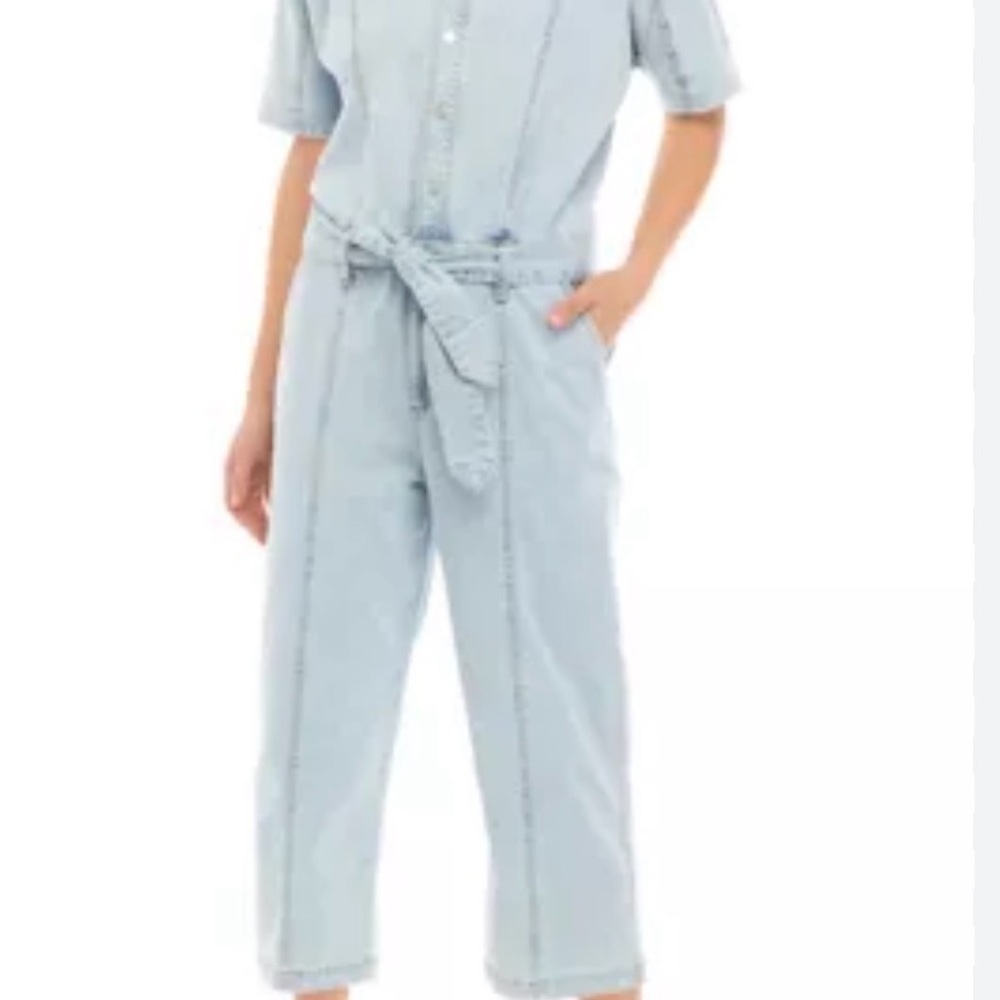 Gloria Vanderbilt Christian Soriano Jumpsuit Sz 18 Blue Jean Denim Coverall